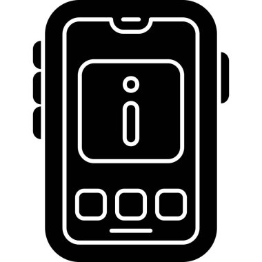 akıllı saat simge vektör illüstrasyonu