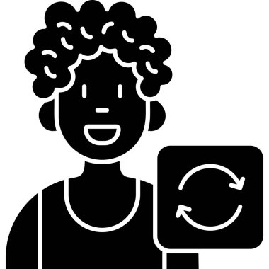 man simgesi vektör illüstrasyonu