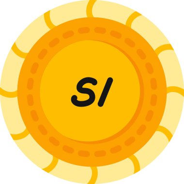 Sikke vektör simgesi modern basit illüstrasyon