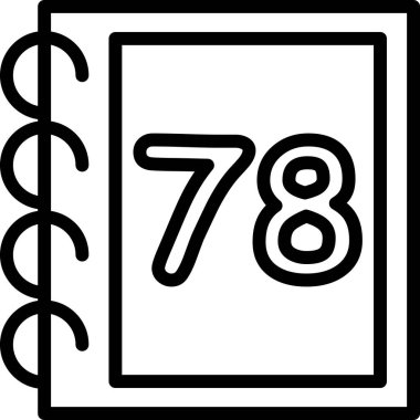 Takvim simgesinin vektör illüstrasyonu