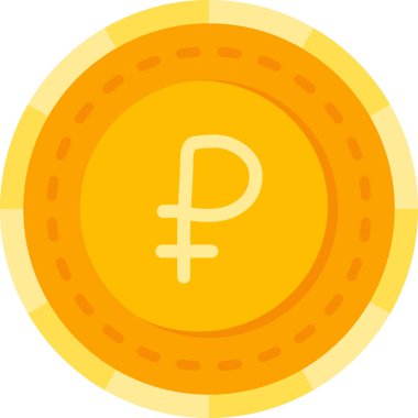 Para birimi. Web simgesi basit illüstrasyon