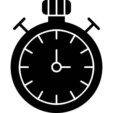 Saat. Web simgesi basit illüstrasyon