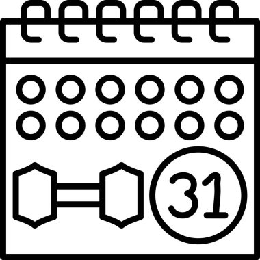 Takvim. Web simgesi basit illüstrasyon