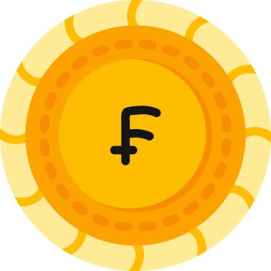 Bitcoin para birimi simgesi, basit vektör illüstrasyonu