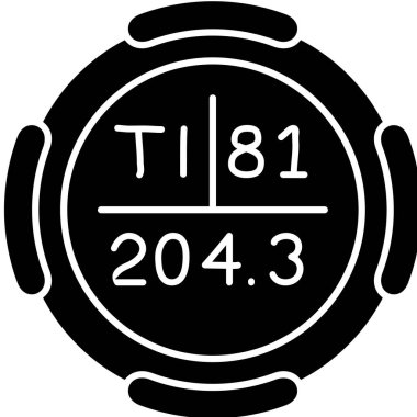 Kronometre simgesi. Web için zaman vektör simgelerinin özet çizimi