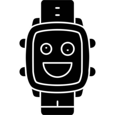 Şirin bir çizgi film simgesinin vektör çizimi