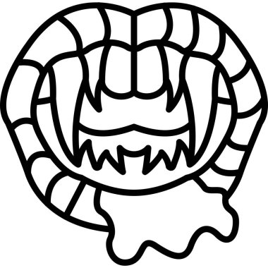 Hayvan timsah timsah simgesi taslak biçiminde