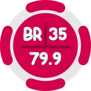 Saat simgesi, vektör illüstrasyonu