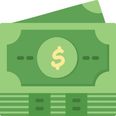 Fatura para dolar simgesi düz stil