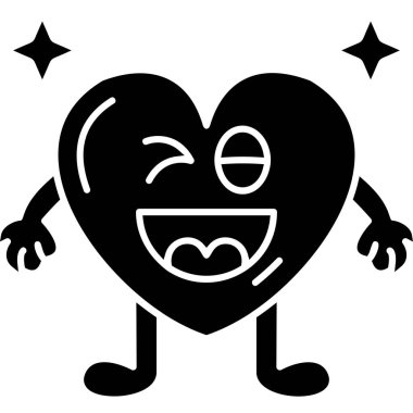 Aşk mutlu gün simgesi