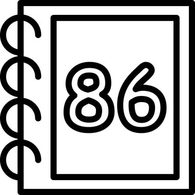 Bir takvim simgesinin illüstrasyonu