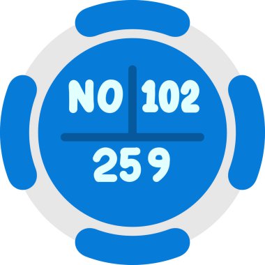 Kronometre simgesi, vektör illüstrasyonu