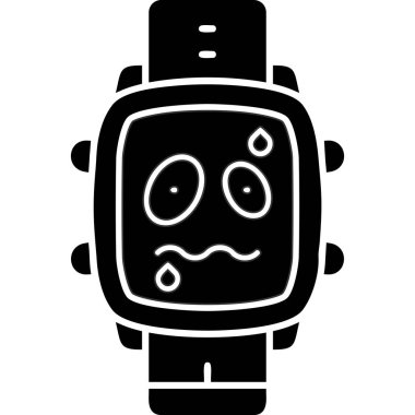 çalar saat simgesi, basit vektör çizim