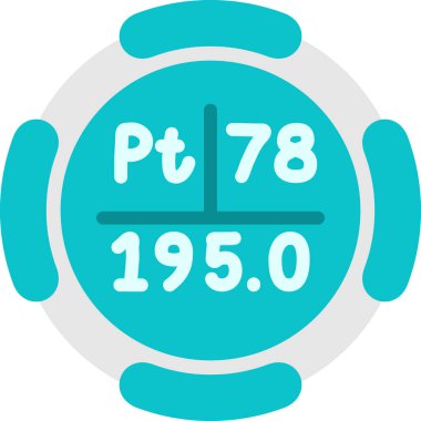 Bir kronometre simgesinin vektör çizimi.