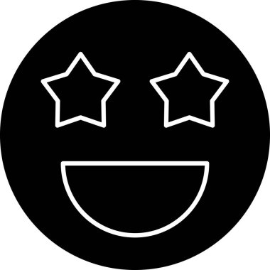 Mutlu yüz simgesi vektör illüstrasyonu