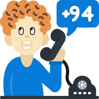 Telefonlu çağrı merkezi adamı.