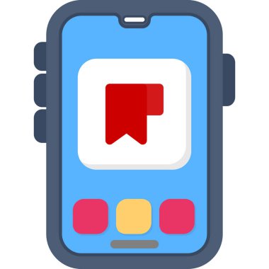 - Telefon. Web simgesi basit illüstrasyon