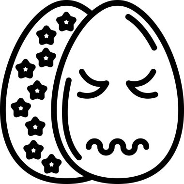 Yumurta Simgesi, Vektör illüstrasyonu