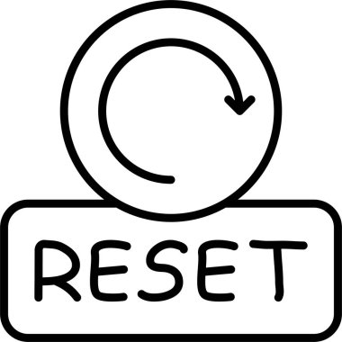 Yenile. Web simgesi basit illüstrasyon