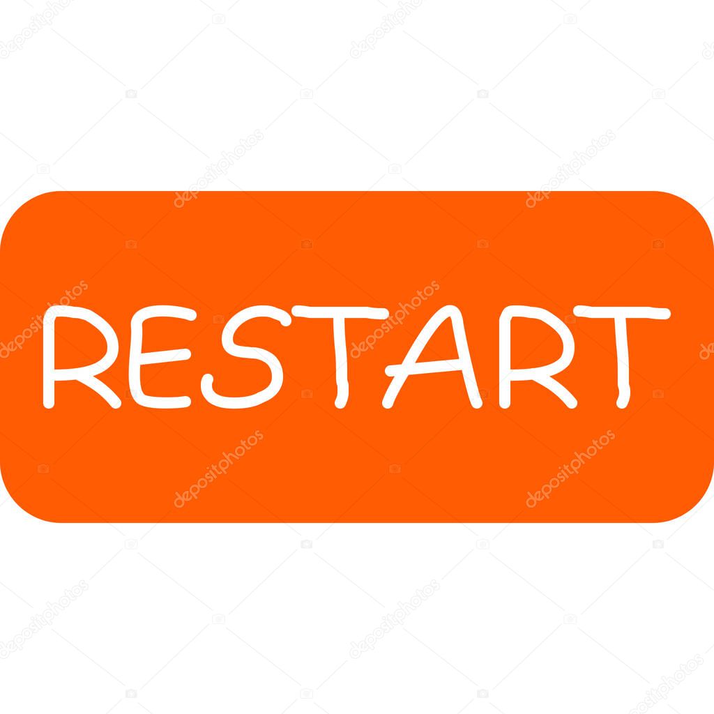 Start word on white background