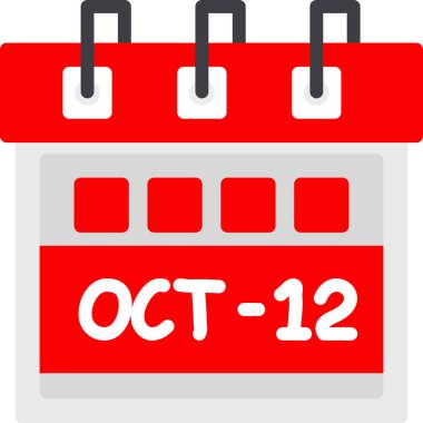 Bir takvimdeki 17 Ekim simgesi, vektör takvimi simgesi