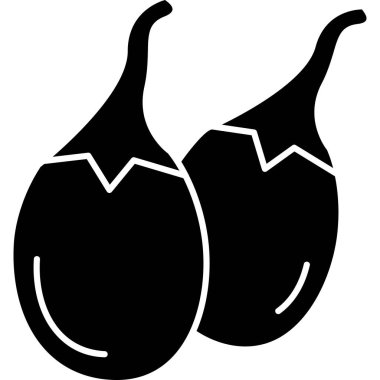 Bir meyvenin karikatür simgesinin vektör çizimi