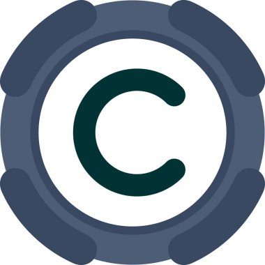 Para telif hakkı entellektüel simgesi