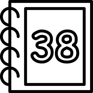 Takvim. Web simgesi basit illüstrasyon