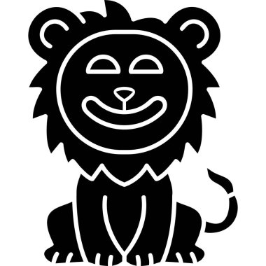 lion web icon vector illustration