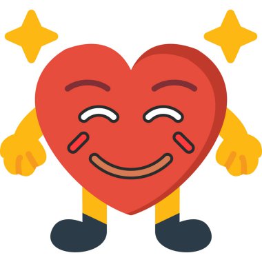 Elleriyle mutlu bir kalp.