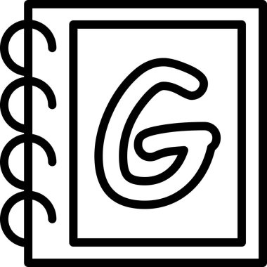 kitap simgesi, vektör illüstrasyonu