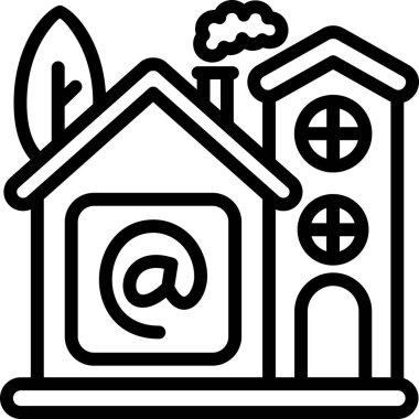 ev evi simgesi taslak biçiminde