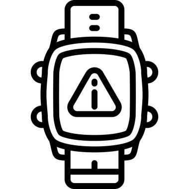 Akıllı saat simgesi. beyaz arkaplanda izole edilmiş web tasarımı için akıllı saat vektör simgesi