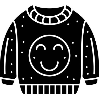 kıyafet moda süveter simgesi katı stil