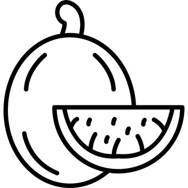 meyve karpuz meyve ikonu