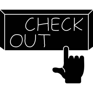 Kelimeyi işaret ediyor. vektör illüstrasyonu.