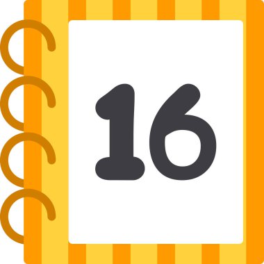 Vektör Takvim Simgesi, illüstrasyon