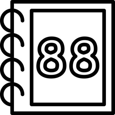 vektör Takvimi Simgesi illüstrasyonu