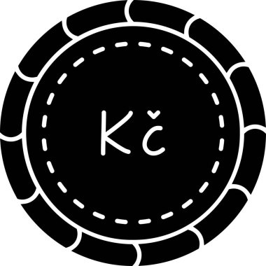 K harfi simgesinin vektör illüstrasyonu