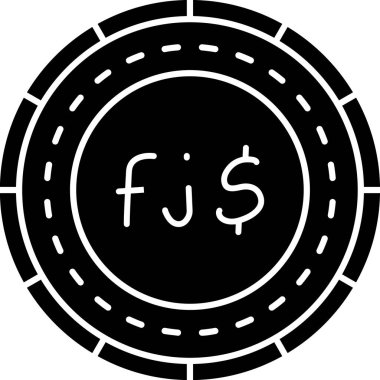 Madeni para ikonu. Web için para vektör simgesinin basit illüstrasyonu