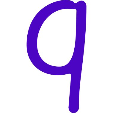 Mavi boyadan yapılmış bir mektup