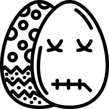 Yumurta. Web simgesi basit illüstrasyon