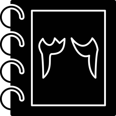 Güzel bir simgenin vektör illüstrasyonu