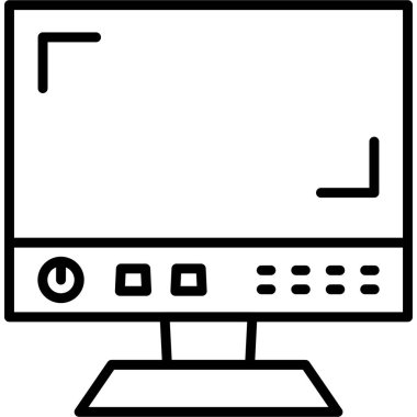 bilgisayar ekranı vektör simgesi