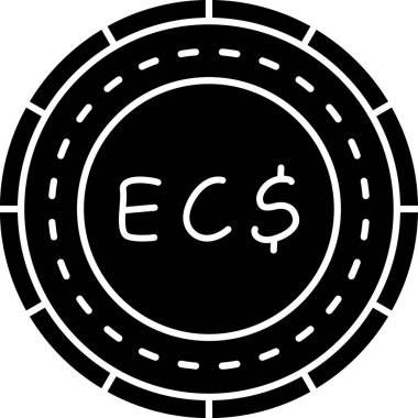 Bozuk para simgesi, basit vektör illüstrasyonu