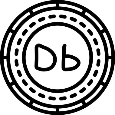Bir b simgesinin vektör illüstrasyonu