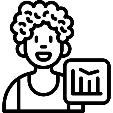 iş adamlarının ofis simgesi ana hatları biçiminde