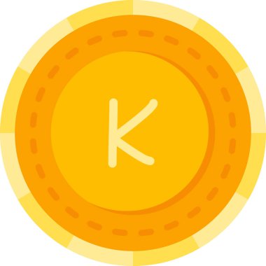 Madeni para vektör simgesi. Basit bir çizim. Web için para simgesi.