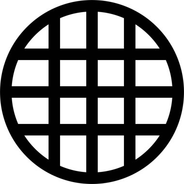 ızgara arayüzü simgesi dış hat biçiminde