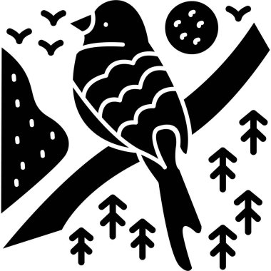 çam kozalakları gravür çizimi